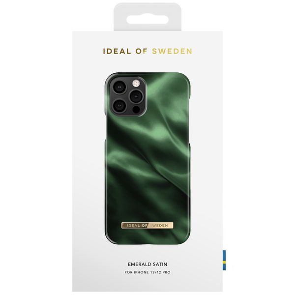 iDeal of Sweden Fashion Backcover iPhone 12 (Pro) - Emerald Satin