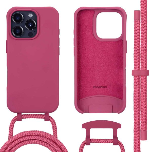 imoshion Color Backcover met afneembaar koord MagSafe iPhone 16 Pro - Raspberry