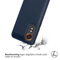 imoshion Brushed Backcover Samsung Galaxy Xcover 7 - Donkerblauw