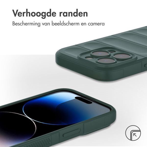 imoshion EasyGrip Backcover iPhone 14 Pro - Donkergroen