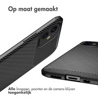 imoshion Carbon Softcase Backcover iPhone 12 Mini - Zwart