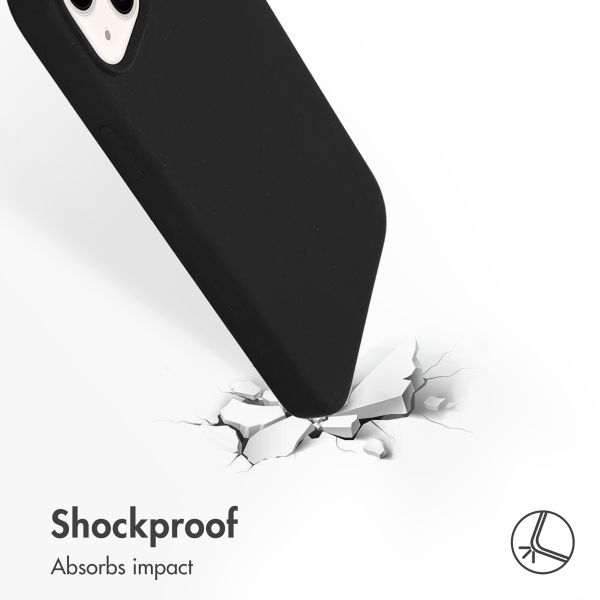 Accezz Liquid Silicone Back Cover Apple iPhone 14 Plus - Black