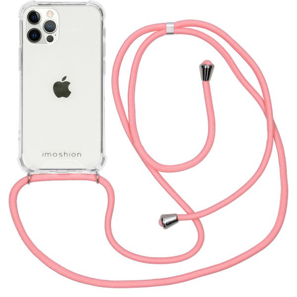 imoshion Backcover met koord iPhone 12 (Pro) - Roze