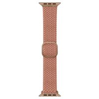Uniq Aspen Braided bandje Apple Watch Series 1 t/m 9 / SE (38/40/41 mm) | Series 10 / 11 (42 mm) - Grapefruit Pink