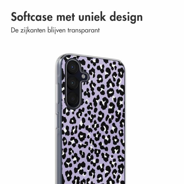 imoshion Design hoesje Samsung Galaxy A35 - Leopard Lilac