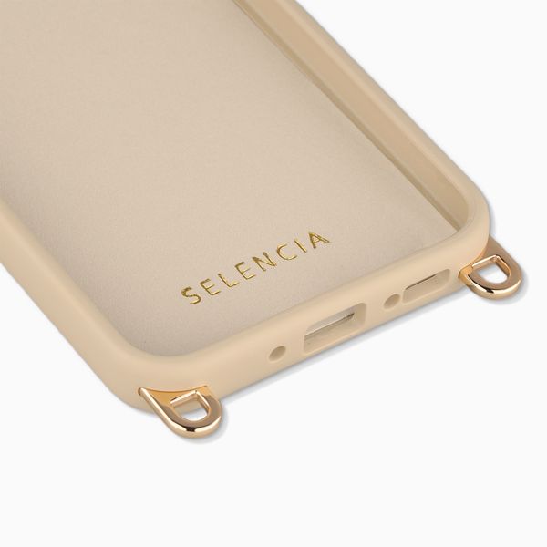 Selencia Rivièra MagSafe Backcover met afneembare haakjes Samsung Galaxy A36 / A56 - Milky Latte