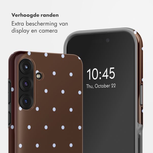 Selencia Vivid Backcover Samsung Galaxy S25 FE - Happy Dots Chocolate