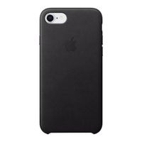 Apple Leather Backcover Apple iPhone SE (2022 / 2020) / 8 / 7 - Black