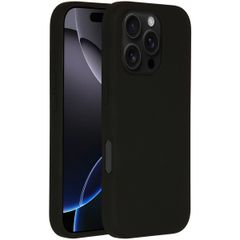 Accezz Liquid Silicone Back Cover with MagSafe Apple iPhone 16 Pro - Black