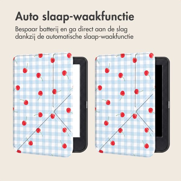 imoshion Design Vouwbare Bookcase Kobo Clara Colour / BW - Cherry Check