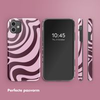 Selencia Vivid Backcover Apple iPhone 11 - Wavy Swirl Pink Plum