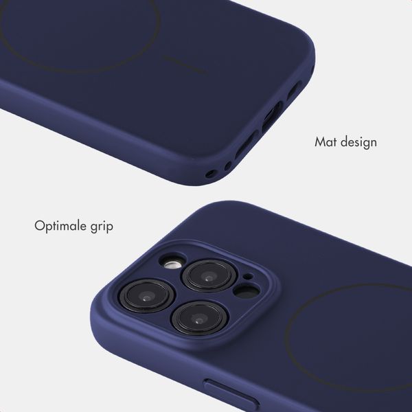 Accezz Grip Backcover met MagSafe Apple iPhone 15 Pro - Donkerblauw