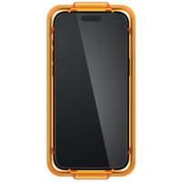 Spigen AlignMaster Full Screenprotector 2 Pack Apple iPhone 15 Pro - Zwart