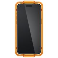 Spigen AlignMaster Full Screenprotector 2 Pack iPhone 15 Pro - Zwart