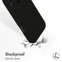Accezz Liquid Silicone Back Cover with MagSafe Apple iPhone 16 Pro - Black