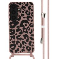 imoshion Siliconen design hoesje met koord Samsung Galaxy S26 - Animal Pink