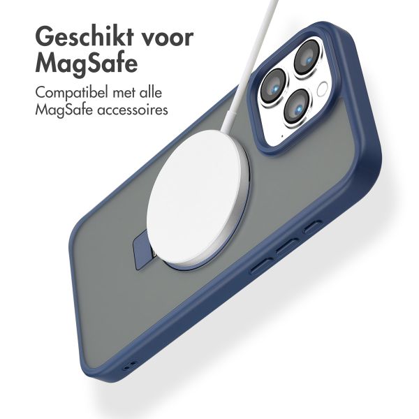 Accezz Ring Stand Backcover met MagSafe iPhone 16 Pro Max - Blue