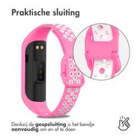 imoshion Siliconen sport bandje Samsung Galaxy Fit 2 - Roze / Wit