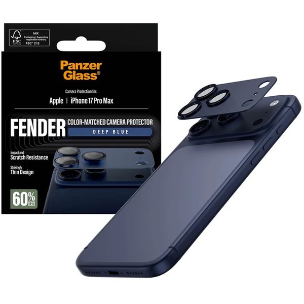PanzerGlass Fender Camera Protector iPhone 17 Pro Max - Deep Blue