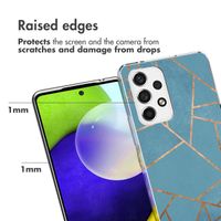 imoshion Design hoesje Samsung Galaxy A53 - Grafisch Koper / Blauw