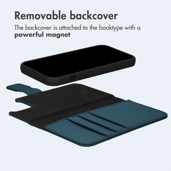 imoshion Uitneembare 2-in-1 Luxe Bookcase Apple iPhone 14 - Blauw