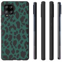 imoshion Design hoesje Samsung Galaxy A42 - Luipaard - Groen / Zwart