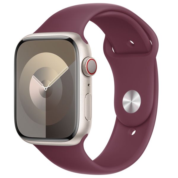 Apple 3 Pack Sport Band voor de Apple Watch | 38/40/41 mm - Maat M/L - Winter Blue / (Product)RED / Plum