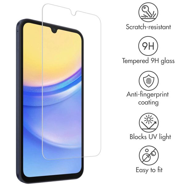 Accezz Tempered Glass Screen Protector 2-pack Samsung Galaxy A15 (5G/4G)