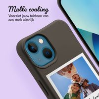 Gepersonaliseerd Color Backcover MagSafe met afneembaar koord en polaroid  iPhone 13 - Black Coffee