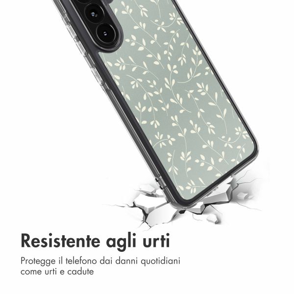 imoshion Design hoesje Samsung Galaxy A36 - Smoke Green Flowers