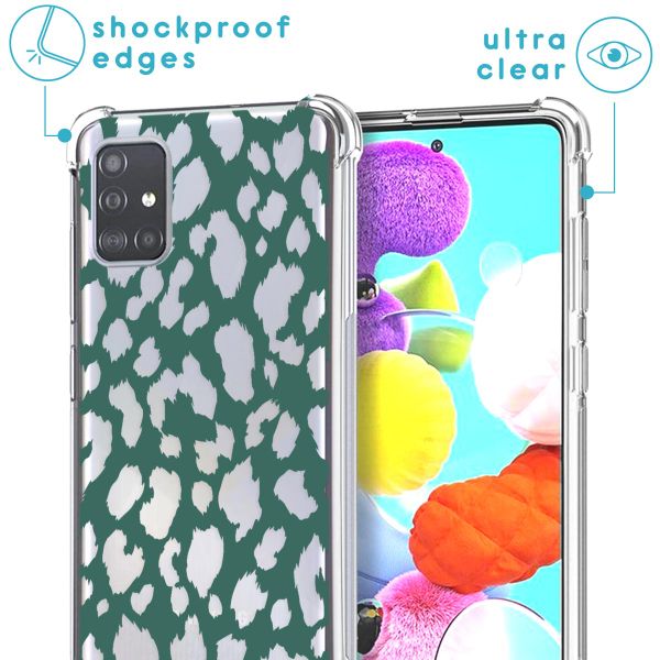 imoshion Design hoesje met koord Samsung Galaxy A71 - Luipaard