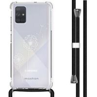 imoshion Design hoesje met koord Samsung Galaxy A71 - Paardenbloem - Wit