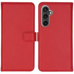 Selencia Echt Lederen Bookcase Samsung Galaxy S23 FE - Rood