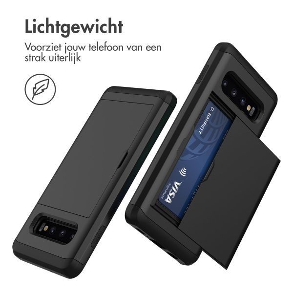 imoshion Backcover met pasjeshouder Samsung Galaxy S10 - Zwart