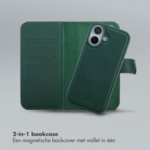 Selencia Olyn Uitneembare Bookcase met MagSafe Apple iPhone 17 - Groen