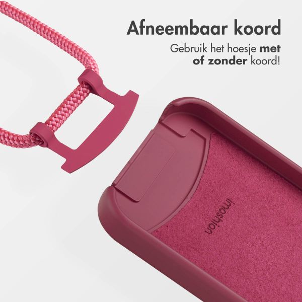 imoshion Color Backcover met afneembaar koord MagSafe Apple iPhone 14 Pro - Raspberry