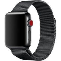 WiWu Milanese band Apple Watch Series 1 t/m 9 / SE (38/40/41 mm) | Series 10 (42 mm) - Zwart