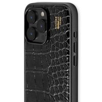 iDeal of Sweden Vegan Leather Backcover iPhone 15 Pro Max - Black Croco