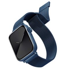 Uniq Dante Mesh Milanese stalen bandje Apple Watch Series 1 t/m 10 / SE / Ultra (2) (44/45/46/49 mm) - Cobalt Blue