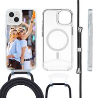 Ontwerp je eigen MagSafe Backcover met afneembaar koord Apple iPhone 13 - Transparant