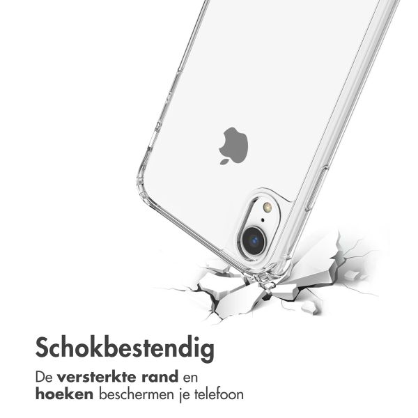 imoshion Backcover met koord + armband iPhone Xr - Parels hartjes