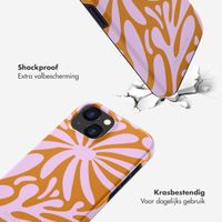 Selencia Vivid Tough Backcover iPhone 15  - Modern Bloom Pink