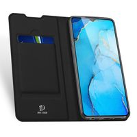 Dux Ducis Slim Softcase Bookcase Oppo Reno3 / A91- Zwart