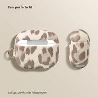 Selencia Sabi Case met panterprint  Apple Airpods Pro 3 - Soft Ivory