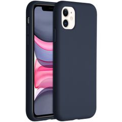 Accezz Liquid Silicone Backcover Apple iPhone 11 - Donkerblauw