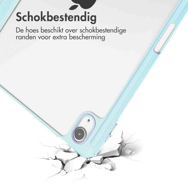 imoshion Trifold Hardcase Bookcase Apple iPad Air 11 inch (2025) M3 / (2024) M2 / Air 5 (2022) / Air 4 (2020) - Lichtblauw