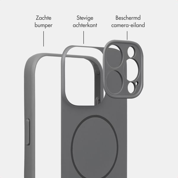 Accezz Grip Backcover met MagSafe Apple iPhone 15 Pro - Grijs