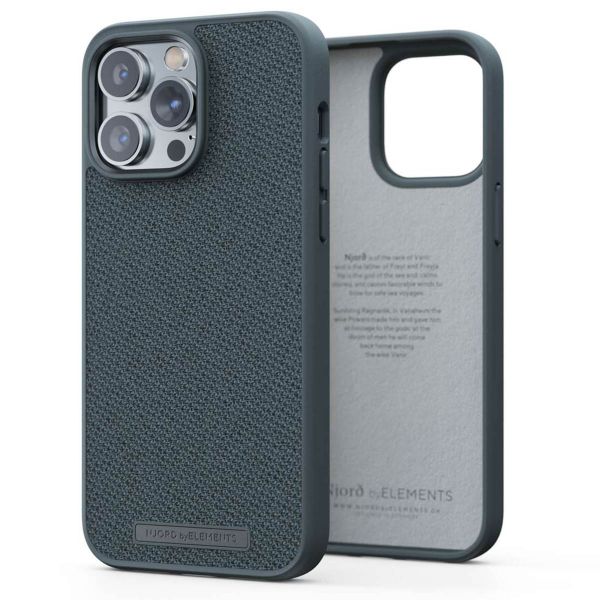 Njorð Collections Fabric Case iPhone 14 Pro Max - Dark Grey