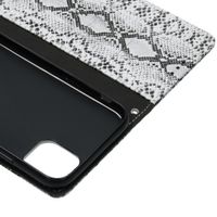 Slangenprint Bookcase iPhone 11 - Wit