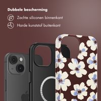 Selencia Vivid Backcover met MagSafe Apple iPhone 14 - Choco Flower Pop